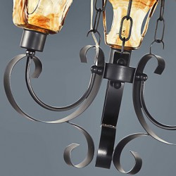 Max 60W Traditional/Classic Bulb Included Painting Metal Chandeliers Living Room / Bedroom / Dining Room