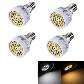 4PCS E14 3W 24-SMD 2835 LED Spotlight Warm White Cold White 240lm (AC 220~240V)