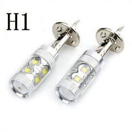 High Power H7/H3/H1/H4/H11 50W 3000LM Cool White Light 10-Cree LED Car Fog/Head Light(12V/2pcs)