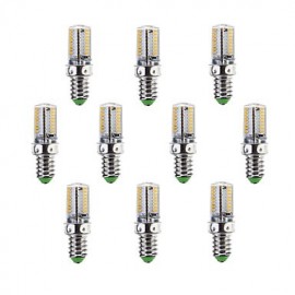 10Pcs E14 G9 G4 3W 64x3014SMD 220LM Warm White/Cool white Light LED Corn Bulb (AC200-240V)