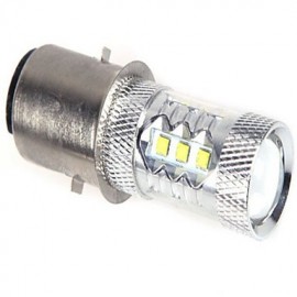 1X H6 BA20D 80W 14LED High Power LED 2800-3500/6000-6500 K Cool White The LED lamp of motorcycle Light DC 24/DC 12 V