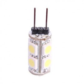 G4 1W 80LM 7000K 9x5050 White LED Light Bulb(DC 12V)