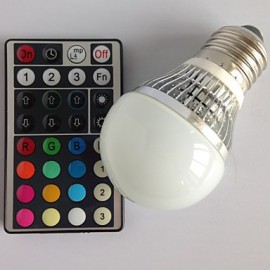 1 pcs E27 4 W 1X High Power LED Dimmable/32Keys Remote-Controlled/Decorative RGB LED Globe Bulbs AC85-265V