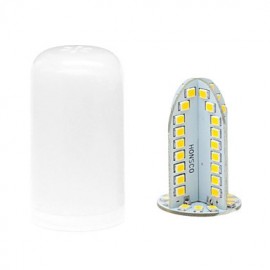 E12 6W 84x2835 SMD 500LM 6500K White Light LED Frosted Cover Corn Bulb (AC 85-265V)