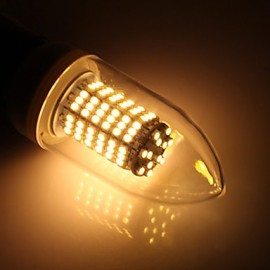 8W E26/E27 LED Candle Lights C35 138 SMD 3528 620 lm Warm White / Cool White AC 220-240 V