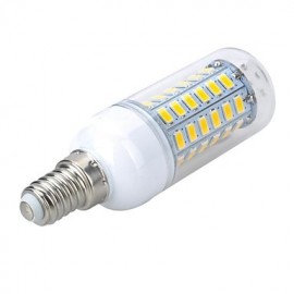 E14 10W 1000LM 6500K/3000K 56-5730 SMD Warm/Cool White Light LED Corn Bulb (AC 220~240V)