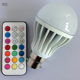 1pcs E26/E27/B22 10W 3X High Power LED Dimmable/Remote-Controlled/Decorative Globe Bulbs AC85-265V