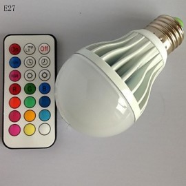 1pcs E26/E27/B22 10W 3X High Power LED Dimmable/Remote-Controlled/Decorative Globe Bulbs AC85-265V