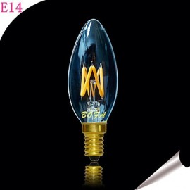 E14 2200K-3000K 220V 3W 4LED Dimmable Retro Imitation Tungsten Filament LED Candle Light