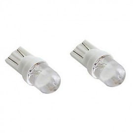 T10 White Light LED Bulb for Car Signal Lamps (2-Pack, DC 12V)