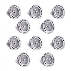 10Pcs MR16 3W SMD 3030 300-400 LM Warm White / Cool White LED Spotlight AC/DC 12V