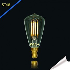 E12 E14 110V 220V 2200K-2700K 200-300Lm ST48 3W 4LED Bulb Edison Retro Led Bulb