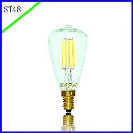 E12 E14 110V 220V 2200K-2700K 200-300Lm ST48 3W 4LED Bulb Edison Retro Led Bulb