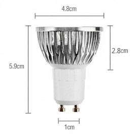 6W GU10 LED Spotlight 4 High Power LED 330 lm Warm White / Cool White AC 85-265 V 10 pcs