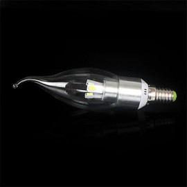 5pcs 5W E14 450-500LM 6000-6500K Cool White Color LED Candle Style Candle Bulb (85-265V)