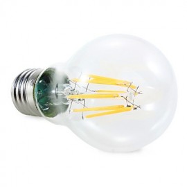 E26/E27 8W 8*COB 800 LM Warm White / Natural White A60(A19) Decorative Globe Bulbs AC 220-240 / AC 110-130 V