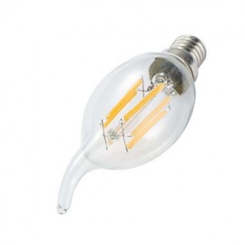 6Pcs 6W E14 LED Filament Bulbs CA35 6 COB 560 lm Cool White/warm white(220V-240V)