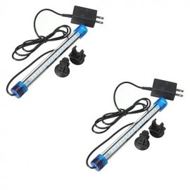 2PCS 20CM 3W 2835 18SMD Aquarium Fish Tank Waterproof Blue/White/multicolorLED Light Bar Submersible Down Lamp AC220V