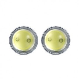 Merdia 1157 7.5W 600LM COB 4SMD LED and 1 Condenser Lens White Light Reversing Lamp / Brake Light (12V / Pair)