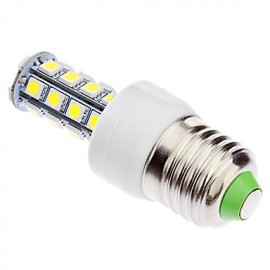 Dimmable E27 6W 30xSMD5050 400-500LM 5500-6500K Natural White Light LED Corn Bulb (85-265V)