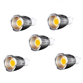 GU10 LED Spotlight MR16 9 COB 700-750 lm Warm White Dimmable AC 110-130 V 5 pcs