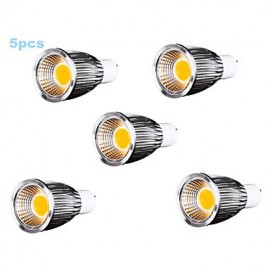 GU10 LED Spotlight MR16 9 COB 700-750 lm Warm White Dimmable AC 110-130 V 5 pcs