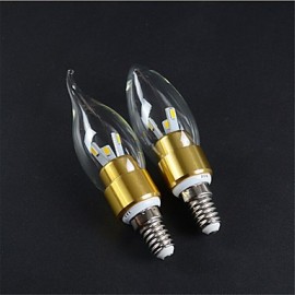 3W E14 SMD5730 Warm White/Cold White Color Led Candle Light Led Lamp(85-265V)