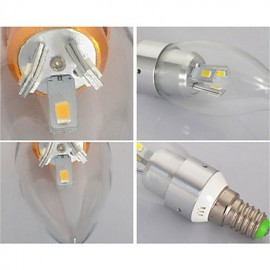 3W E14 SMD5730 Warm White/Cold White Color Led Candle Light Led Lamp(85-265V)