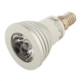 1PCS GU10/E14 3W 1-High Power LED Decoration Bulb Remote Lamps RGB Light 260lm (AC110-120V/220-240V)