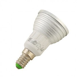 1PCS GU10/E14 3W 1-High Power LED Decoration Bulb Remote Lamps RGB Light 260lm (AC110-120V/220-240V)