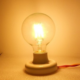 E26/E27 4W 350 LM 2700K Warm White G Globe Bulbs LED Filament Lamps 220-240V / 110-130V