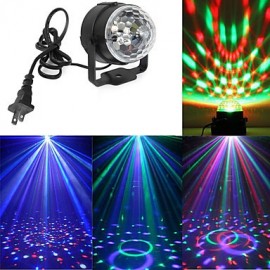 3W LED Stage Lights Rotatable 1 High Power LED 360 lm RGB Sound-Activated / Decorative AC 85-265 V 1 pcs