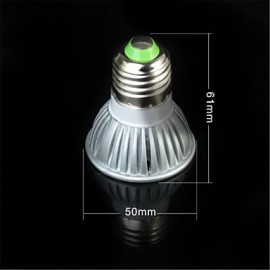 5pcs 3*2W E27/GU10 3LED 450LM 2Red+1Blue Hydroponic Lamp Bulb for LED Plant Grow Light(220V)