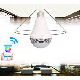 E27 Bluetooth Control Smart Music Audio Speaker LED RGB Color Bulb Light Lamps(AC85-265V)