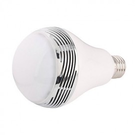 E27 Bluetooth Control Smart Music Audio Speaker LED RGB Color Bulb Light Lamps(AC85-265V)