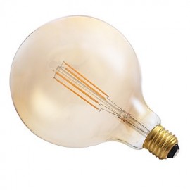 4W E27 LED Filament Bulbs G125 4 COB 350 lm Amber Dimmable Decorative AC 220-240V