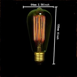 E27 AC220-240V 40W Incandescent Light Bulbs Lighting Antique Edison Halogen Bulbs