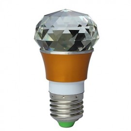 E27 3W RGB 16 Colors Crystal Led Bulb with Remote Controller (AC 100-220V)