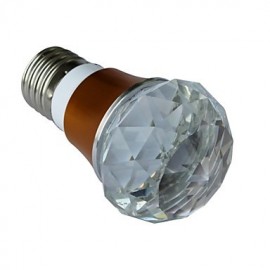 E27 3W RGB 16 Colors Crystal Led Bulb with Remote Controller (AC 100-220V)