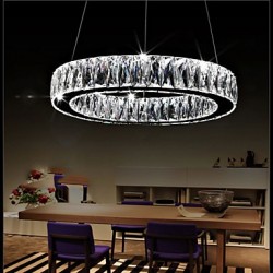 Crystal LED Pendant Lights Lighting Modern Single Rings D70CM K9 Large Crystal Indoor Ceiling Light Fixtures