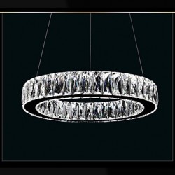 Crystal LED Pendant Lights Lighting Modern Single Rings D70CM K9 Large Crystal Indoor Ceiling Light Fixtures