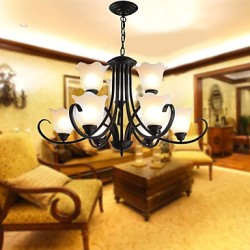 Traditional/Classic Vintage Retro Country Others Feature for LED Candle Style MetalLiving Room Bedroom Dining Room Study Chandelier