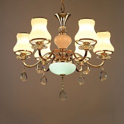 Chandelier Modern/Contemporary Electroplated Feature for Crystal Metal Living Room Bedroom /Office