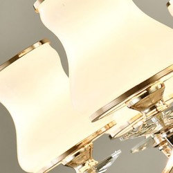 Chandelier Modern/Contemporary Electroplated Feature for Crystal Metal Living Room Bedroom /Office