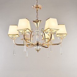 Chandelier Modern/Contemporary Electroplated Feature for Crystal Metal Living Room Bedroom /Office