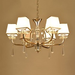 Chandelier Modern/Contemporary Electroplated Feature for Crystal Metal Living Room Bedroom /Office