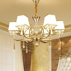 Chandelier Modern/Contemporary Electroplated Feature for Crystal Metal Living Room Bedroom /Office