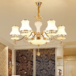 Chandelier Modern/Contemporary Electroplated Feature for Crystal Metal Living Room Bedroom /Office