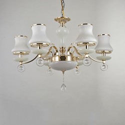 Chandelier Modern/Contemporary Electroplated Feature for Crystal Metal Living Room Bedroom /Office