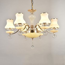 Chandelier Modern/Contemporary Electroplated Feature for Crystal Metal Living Room Bedroom /Office